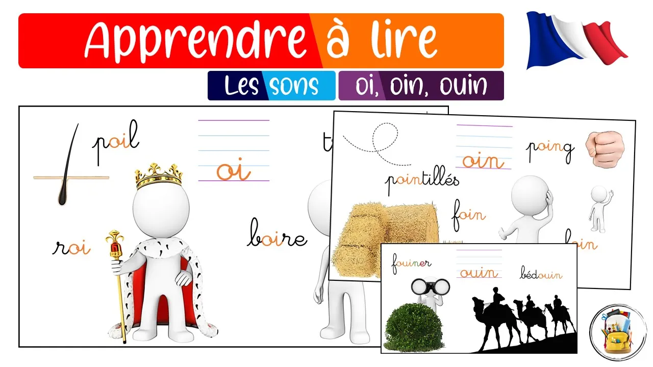 Les Sons OI  [wa] Et OIN, OUIN [wɛ̃] - Tous Les Sons Du CP En Image - Apprendre Le Français