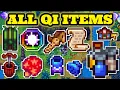 Stardew Valley 1 5 Which Qi Items Should You Focus on All QI Items Guide
