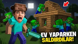 MİNECRAFT'ta LÜKS EV YAPARKEN !! (Zombiler Saldırdı!) @GamzeKarta