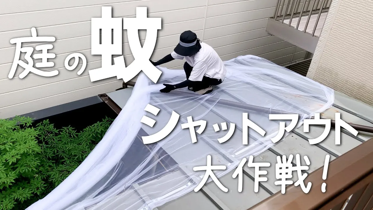 【蚊除け対策 DIY】巨大ネットでお庭をスッポリ⁉今年の夏は蚊のいないお庭であれやこれを楽しみたい!