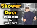 How To Install A Shower Door - FRAMELESS Glass DreamLine MODERN LOOK