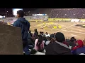 Monster jam round 2 racing-barbarian vs grave digger