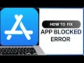 How to fix App blocked to protect your device on Mac