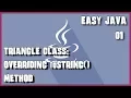EASY JAVA 02 Triangle class and toString exercise