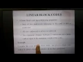Linear Block Codes