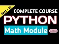 Math Module in Python Complete Python Course in Hindi All Math Functions in one