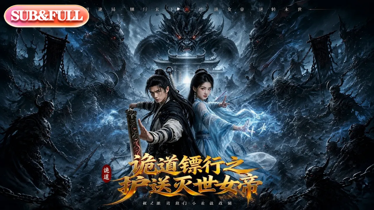 【全集FULL】《诡道镖行之护送灭世女帝》| AI短剧 | ENG SUB #薄荷听书 #cdrama #latest #热门短剧 #都市 #重生 #逆袭 #现代 #甜宠 poster