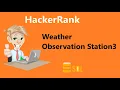 Weather Observation Station 3 Hackerrank Solution - SQL Hackerrank SQL
