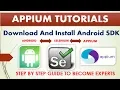Complete Appium Tutorials Download and Install Android SDK