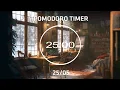 Download Lagu 25/5 Pomodoro Timer | Cozy Coffee Shop with lofi for Relaxing, Studying and Working ❄️ | 4 x 25 min