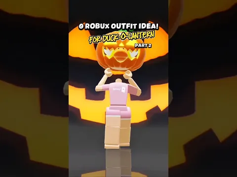 0 ROBUX HALLOWEEN OUTFIT IDEA FOR DUCK-O-LANTERN (Part 2)