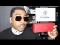 CARTIER SIGNATURE C RIMLESS SUNGLASSES 59MM TRY ON REVIEW
