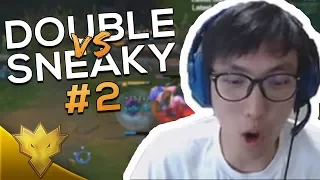 When Doublelift Meets Sneaky in SoloQ #2 - "SNEAKY THREW IT!" - League of Legends Stream Highlights