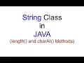 String Class with length and charAt Function in JAVA