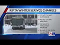 RIPTA announces change in schedule
