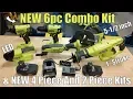 NEW UPDATED RYOBI ONE 18-Volt 6 Piece Combo Kit P1819 4 Piece Kit P1818 2 Piece Kit P1817 P1816