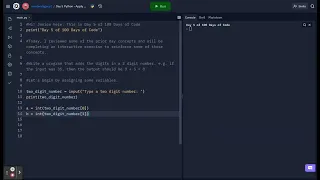 Python Interactive Exercise - Day 5 of 100 Days of Code