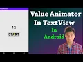 Value Animator in android studio Android Studio John Puwein Khasi Shillong Meghalaya