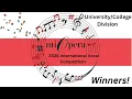 2026 MIOpera International Vocal Competition University Winners