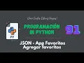 91 Curso Python JSON Agregar favorito