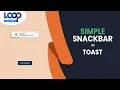 How TO Create - Snackbar Toast with HTML CSS and JavaScript