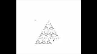 How to drawing a Sierpinski triangle by Python Turtle
