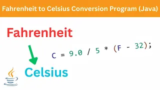Fahrenheit to Celsius Conversion Program Java