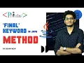 2 Final Method in Java - Final Keyword Explanations Coding Part 2 Println