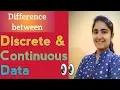 Difference between Discrete and Continuous Data BY Navneet Kaur Commerce Statistics