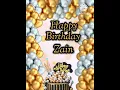 Lagu Happy birthday 🎉Zain 🎉Black Golden theme |For birthday boy 🥳 #birthday #status  #wishes #
