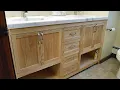 Building a Double Sink Bathroom Vanity Shaker Soft Close Doors and Soft Close Drawers Master Bath