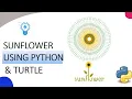Make a Sunflower Shape Using Python turtle Graphics l KNOWLEDGE DOCTOR l Mishu Dhar