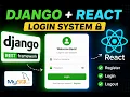 Build Login Registration System with Django REST Framework React MySQL