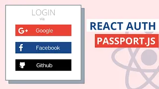 React Social Login with Passport js React oAuth w Google Facebook Github