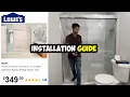 Lowe s MAAX Aura Semi-frameless Bypass Sliding Shower Door Installation