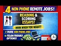 Easy Non-Phone Remote Jobs Essay Scoring Medical Claims Processing From Home