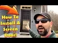 How To Install A Larson Front Porch Storm Door from Lowe s