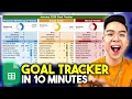 How to Make a COMPLETE GOAL TRACKER in Google Sheets TUTORIAL