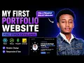 I Built My First Portfolio Website Full Stack Developer Journey
