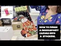 How to finish your needlepoint stocking