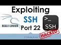 Exploiting SSH 22 Kali Linux - Metasploitable2 Lab