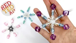 Pipe Cleaner Snowflake DIY - Easy Snowflake Ornaments for Christmas
