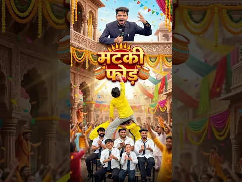 Matki Phod 💥 #aaganwadikebacche #comedy #funny #trending #janmashtami #dhonisir # #entertainment