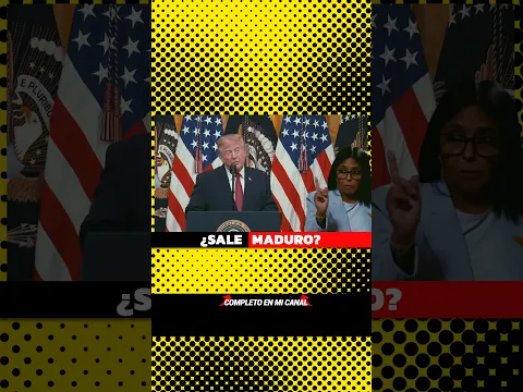 Atención VENEZUELA ¿Sale MADURO gracias a Trump? ¿Si o No?