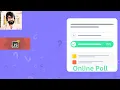 43 Online Poll with Functionality Using HTML CSS JAVASCRIPT