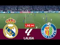 LIVE Real Madrid vs Getafe La Liga Full Match - Game Simulation