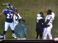 Pre-game Bart Scott getting even at Ray Rice