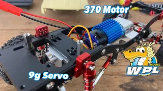 WPL C14 370 Gear Transmission 9g Servo Install