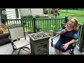 Bond 40 000 BTU Square Gas Fire Column w Lava Rocks on QVC
