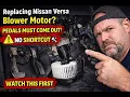 2012 2019 Nissan Versa Blower Motor Replacement Driver Side DIY